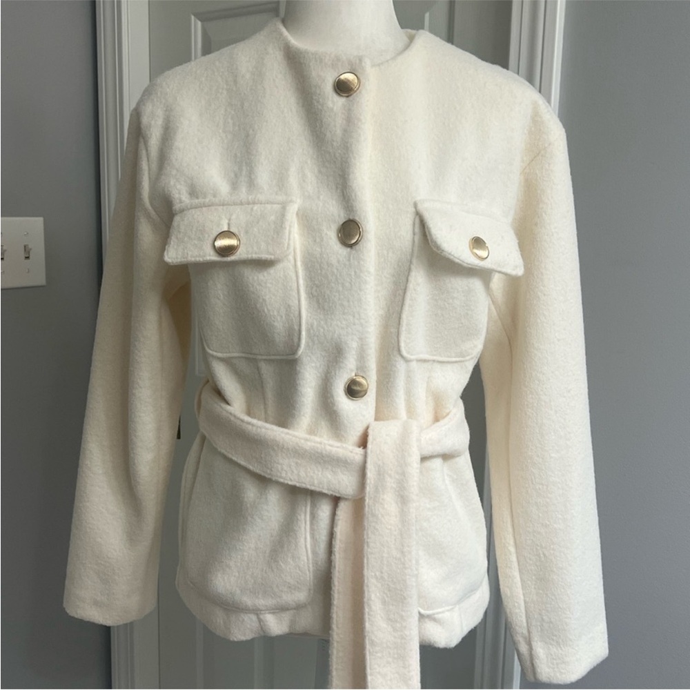 Joie Cream Jacket with Gold
Buttons Size SP
